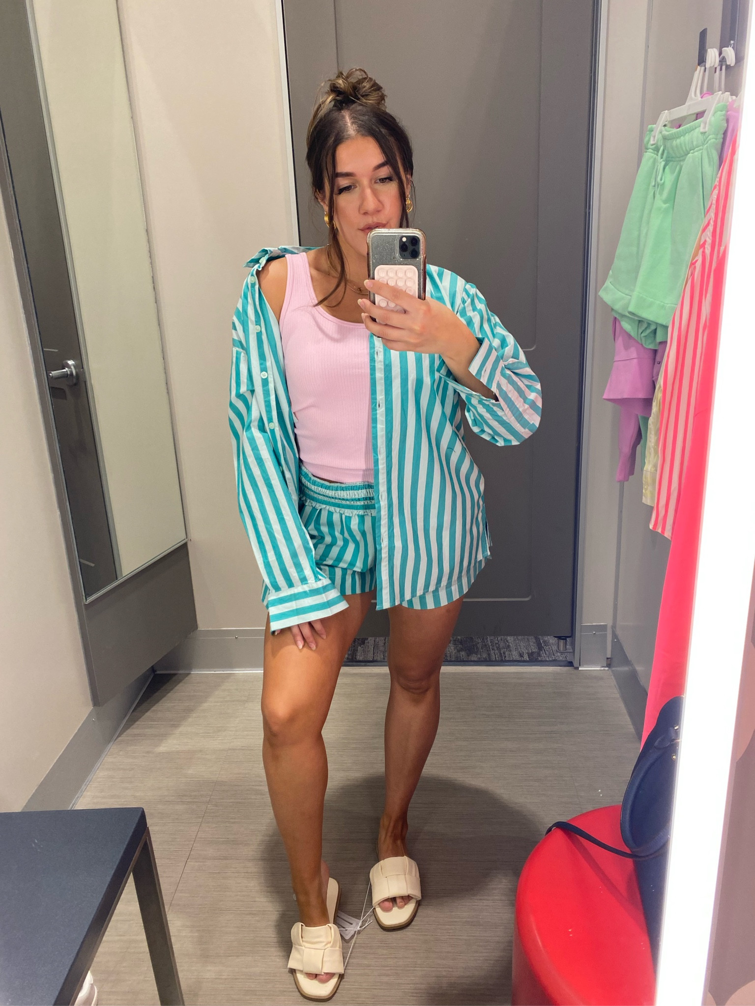 Obsessed with this 2 piece set from target🌞🌸

30% off right now with a target circle card 

-tank TTS: wearingXS 
-button down runs oversized: wearing my true size XS
-shorts TTS: wearing M as it was all they had in store (but would get my true size S)

#LTKfindsunder50 #LTKstyletip #LTKxTarget