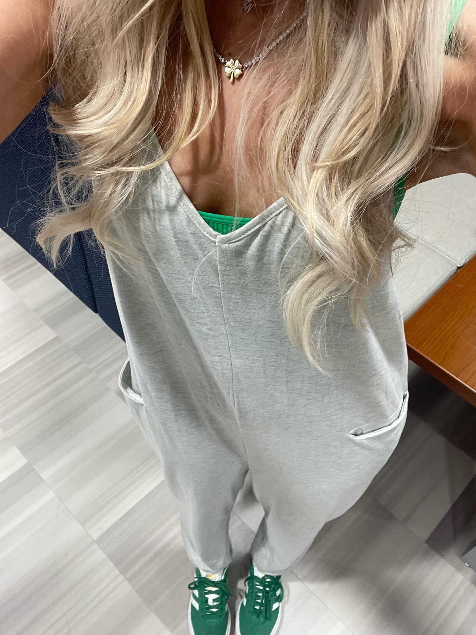 Fav free people movement  dupe onesie as a 5’3 girly! Aka too short for the real thing! I LIVE in these and love how u can dress them up and wear them in the spring bc theyre lightweight! This is the light grey color!

#LTKsalealert #LTKstyletip #LTKworkwear