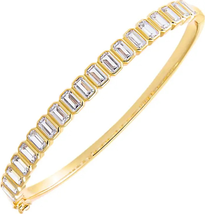 BY ADINA EDEN Colored Baguette CZ Bezel Tennis Bangle | Nordstrom | Nordstrom