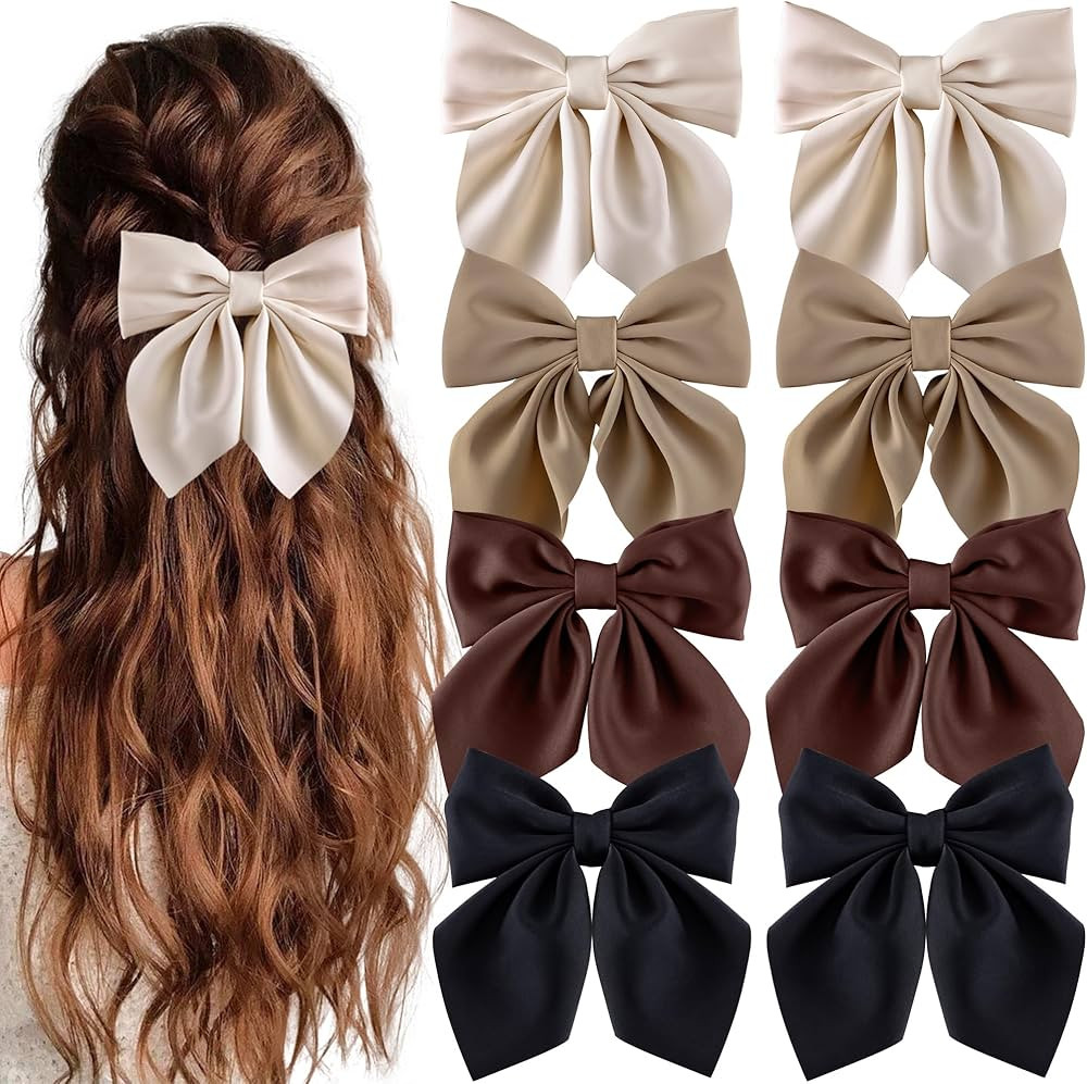 8 Pcs Hair Bows for Women Short Tail Bow Hair Clips Small Alligator Barrettes Cute Accessories fo... | Amazon (US)