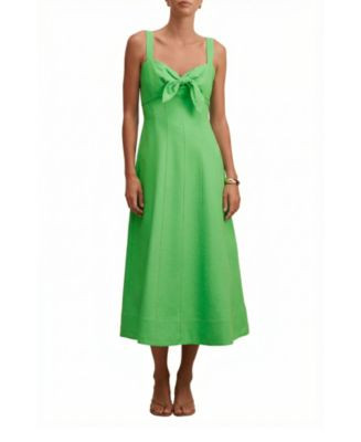 Women's Kara Tie Front Linen Midi Dress | Bloomingdale's (US)