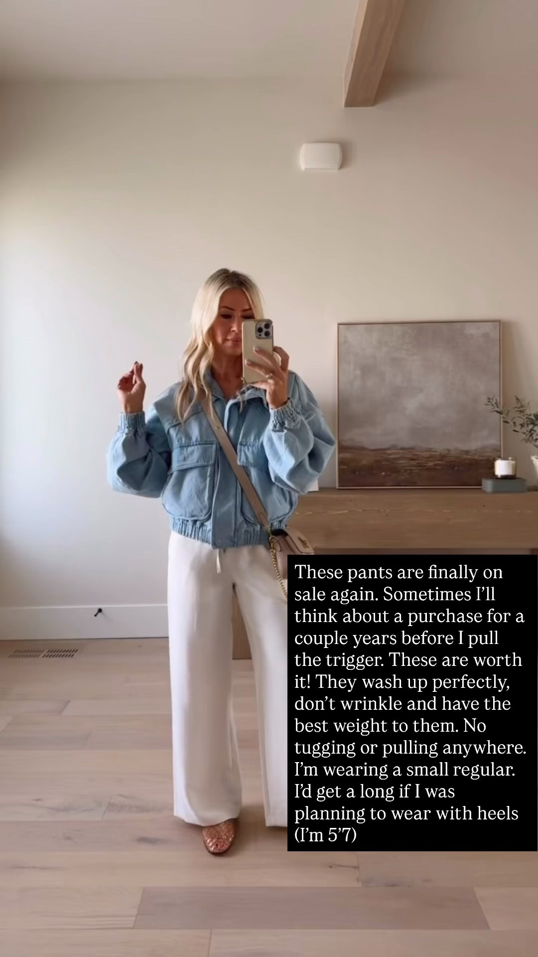 The Aritzia Lodge Pant is on sale and when I tell you they are good, I ain’t lying. You will love. I’m in a small/ reg so I can wear with flats. 3 length options. Wrinkle-free. A nice weight to them and they wear perfectly

#LTKootd #LTKSaleAlert #LTKOver40
