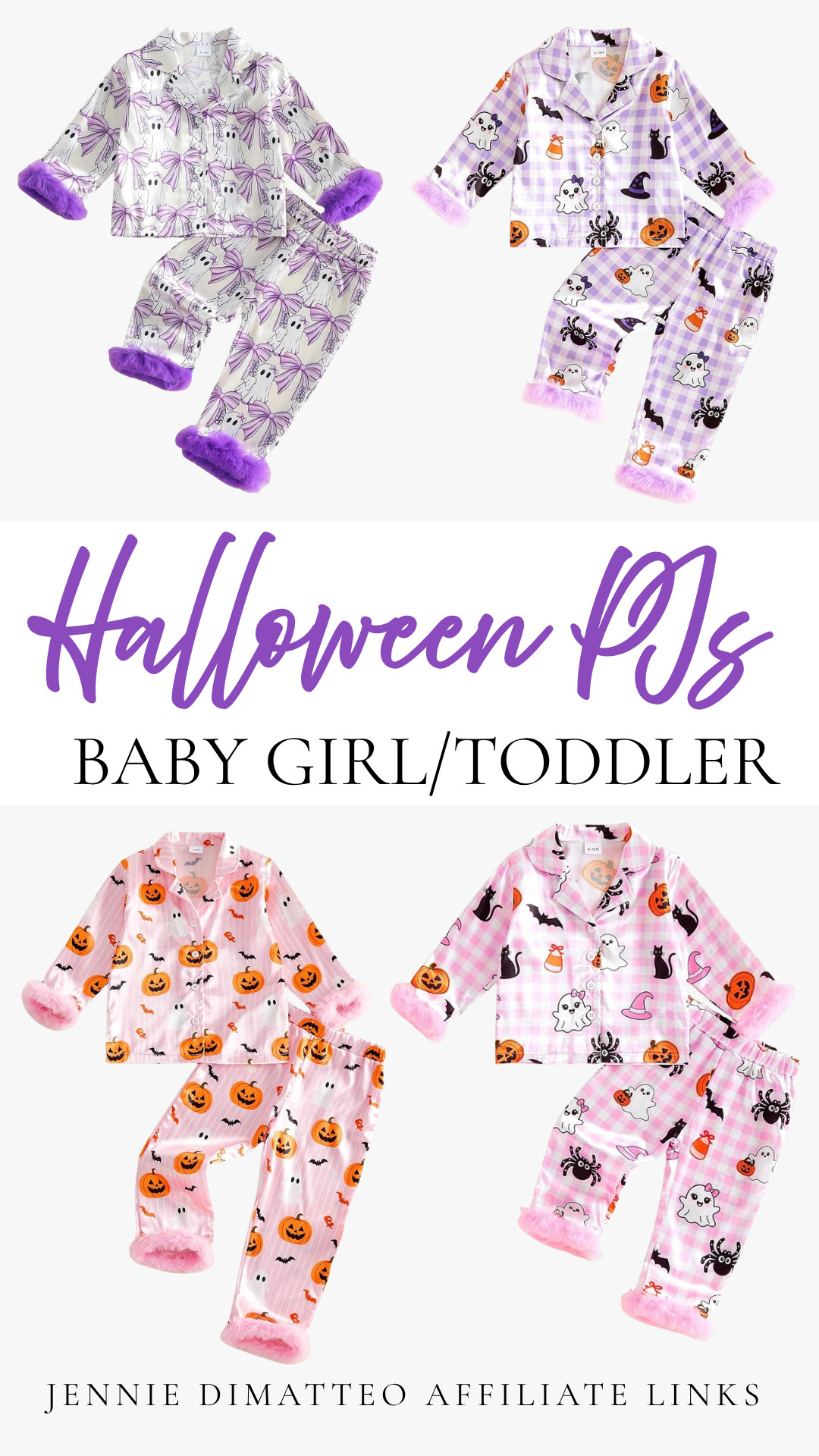 Halloween PJs but make them extra girly 👻💜🎀 These cozy little sets are so cute for Halloween movie nights, spooky mornings, and all of October!

#HalloweenPJs #HalloweenPajamas #BabyGirlStyle #ToddlerGirlStyle #GirlsHalloween #HalloweenOutfits #SpookySeason #GirlyHalloween #HalloweenKids #HalloweenFashion #LTKBaby #LTKKids #ShopLTK
 

 #LTKootd #LTKBaby #LTKKids