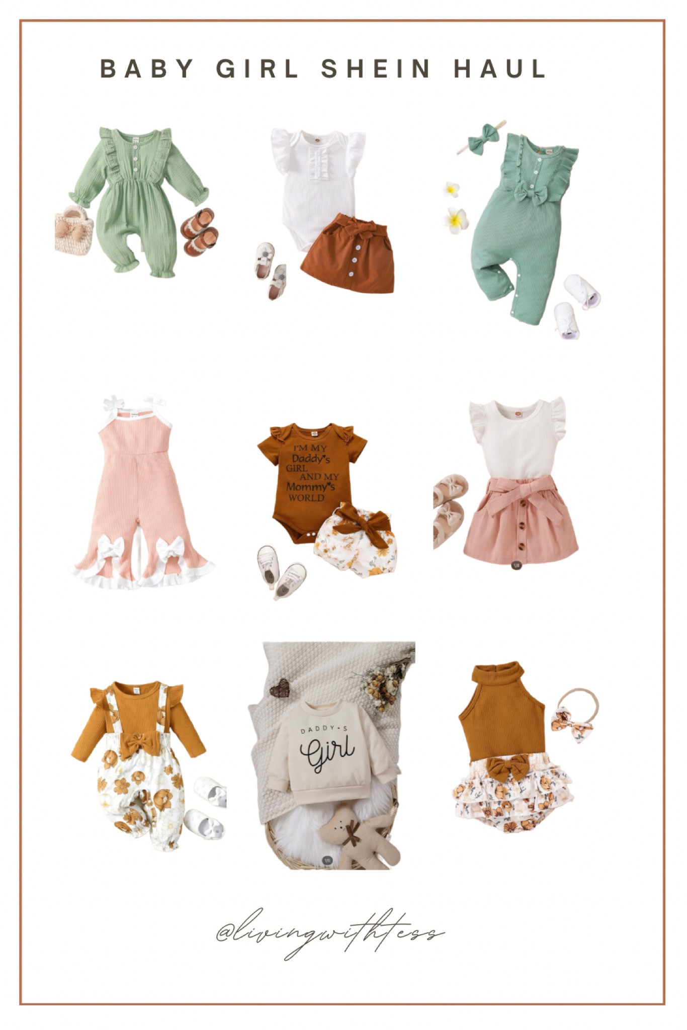 I may have gotten a little excited and ordered a *few* outfits from Shein for baby girl. 🙊 I ordered a few different sizes because some of these I hope will fit next summer. 🙈

#LTKunder50 #LTKbaby #LTKkids