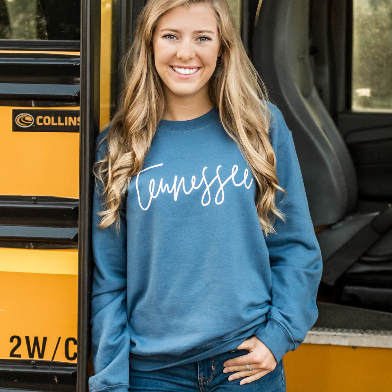 Fall Tennessee Style Crew Sweatshirt in Blue | Shop Southern Made & Southern Made Tees