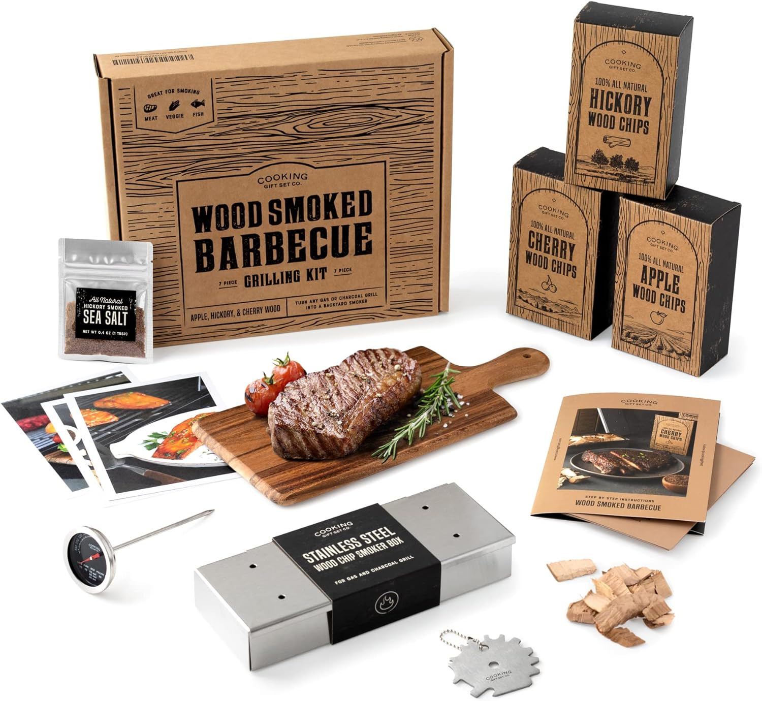Co. | Wood Smoked BBQ Grill Set | Best Gifts for Dad | Gift for Men:Gift for Him, Boyfriend Gifts... | Amazon (US)