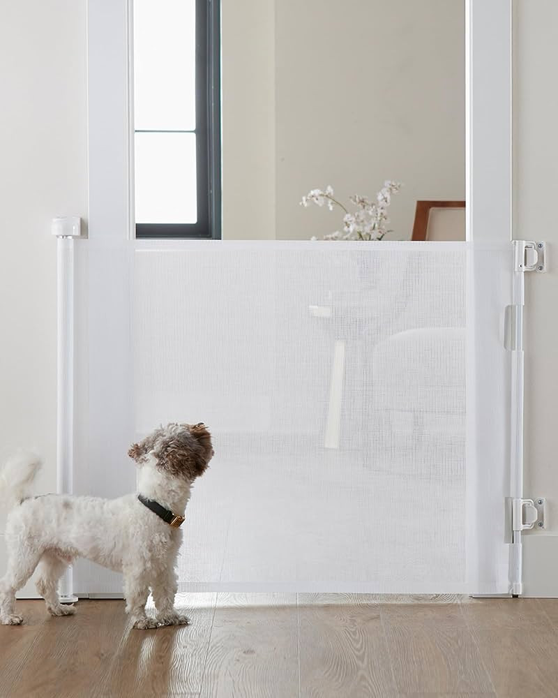 Cumbor Baby Gate Retractable Gates for Stairs, Mesh Dog Gate for The House, Wide Pet Gate 33" Tal... | Amazon (US)