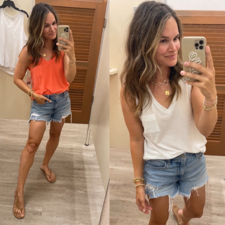 : these tanks from kohls are so good! They come in so many colors, so soft and a great price on sale for $11 ✨ 
.
#kohls #kohlsfinds #kohlsfinds #casualstyle #casualfashion #momstyle #momfashion 

#LTKStyleTip #LTKSaleAlert #LTKFindsUnder50