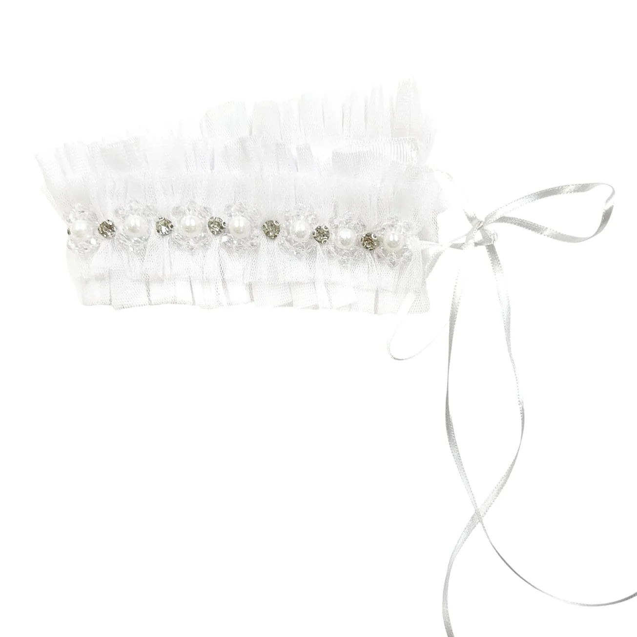 Tutu Tulle White Hair Sash | petite maison kids