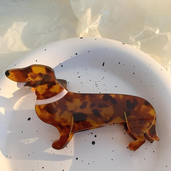 Hair Clip, Chicken Shape, Acetate Animal Barrette for Girls, Women, Clear | Amazon (US)