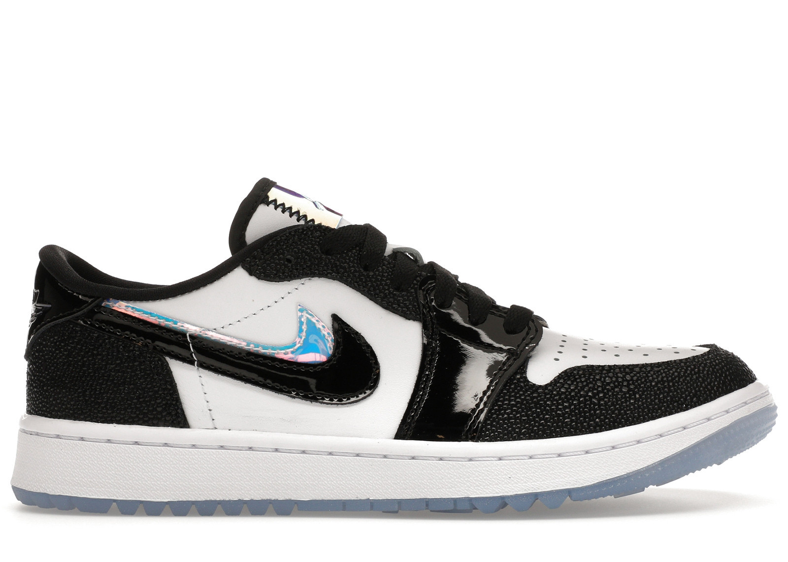 Men's Jordan 1 Retro Low Golf Endless Pursuit Pack Sneakers in White/Black | StockX