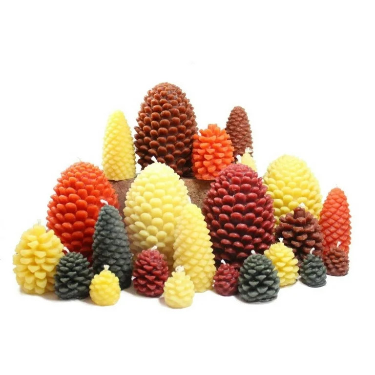 Beeswax Pinecone Candle - Multiple Sizes  Colors | Walmart (US)