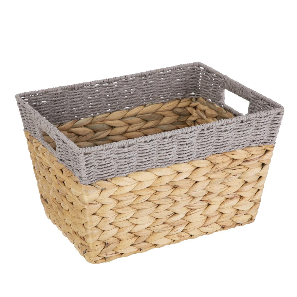 The Better Homes & Gardens Water Hyacinth Storage Baskets - Walmart.com | Walmart (US)