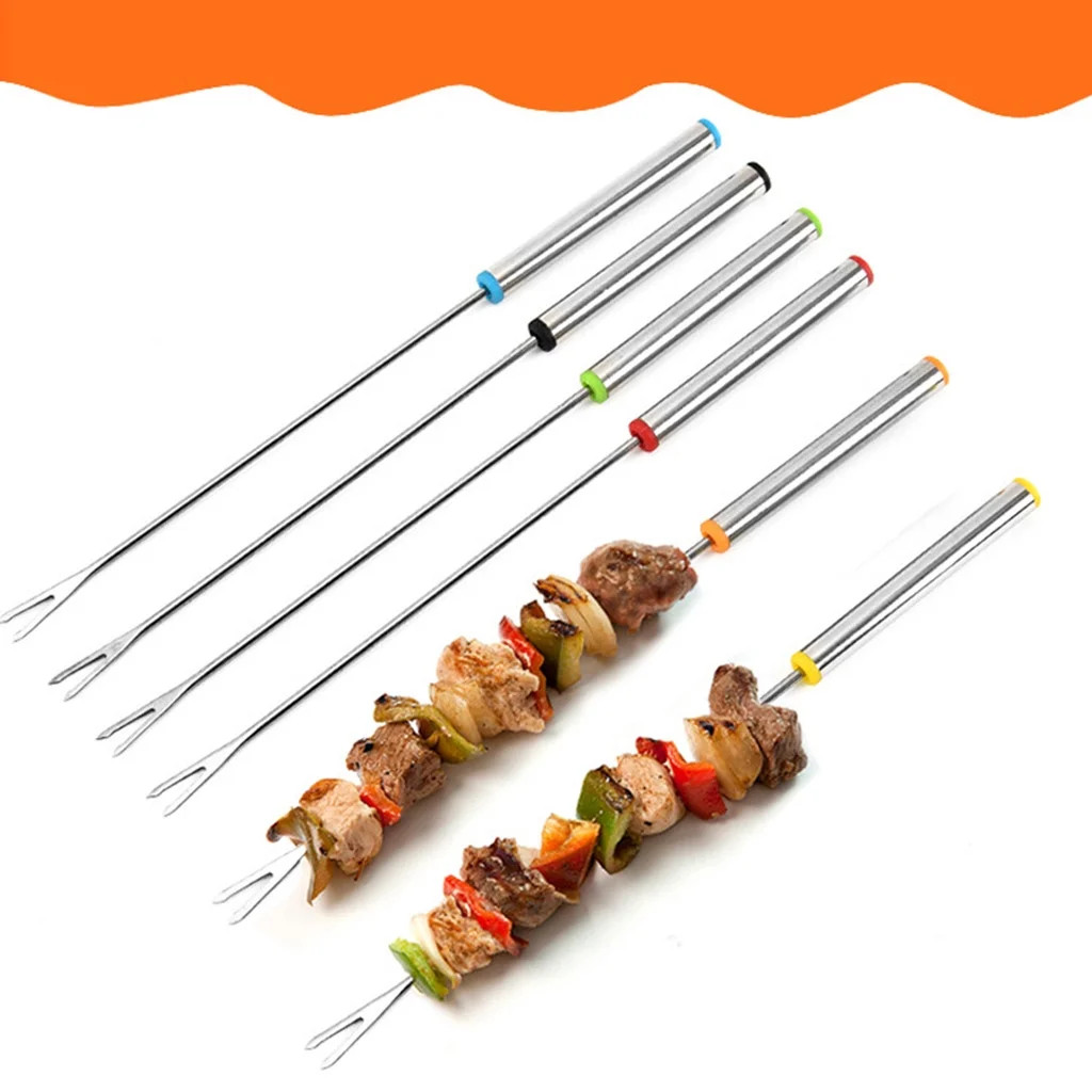 Christmas Gift Skewers Stainless Steel BBQ Barbecue Skewers Metal Grilling Skewers Set Reusable B... | Walmart (US)