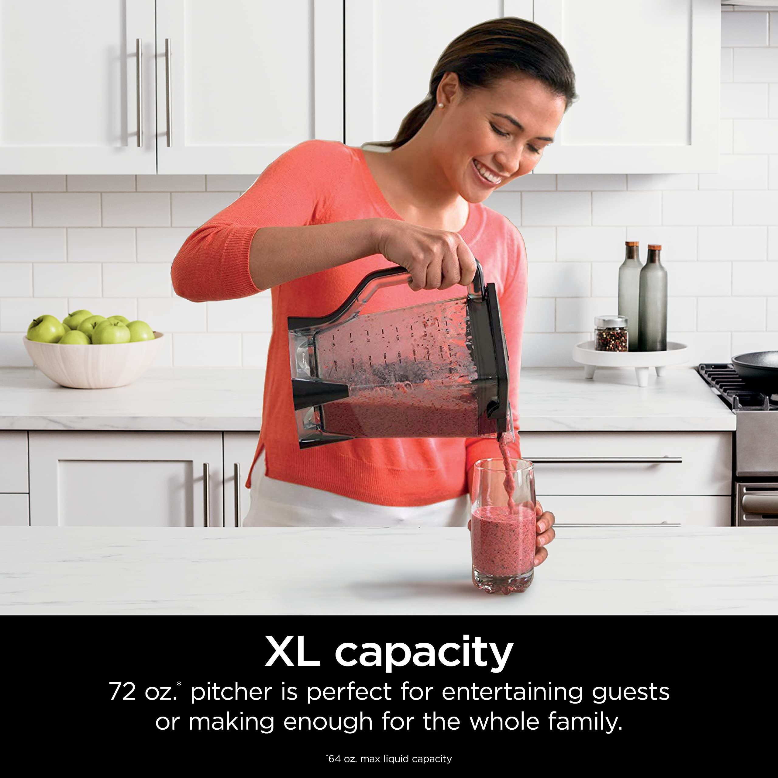 Ninja BL610 Professional 72 Oz Countertop Blender with 1000-Watt Base and Total Crushing Technolo... | Amazon (US)