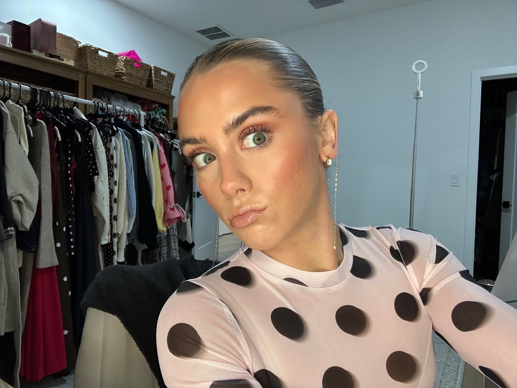 My earring stack is Ring Concierge diamond duster earrings and bauble bar huggie earrings  

#LTKgrwm #LTKSeasonal #LTKootd