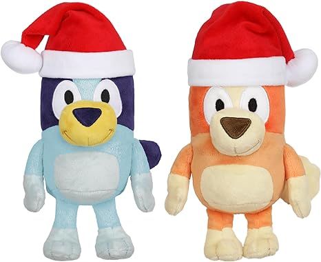 BLUEY 7-8" Plush Soft Toy Bundle Includes Festive and Bingo Christmas Holidays Season Plush with ... | Amazon (US)