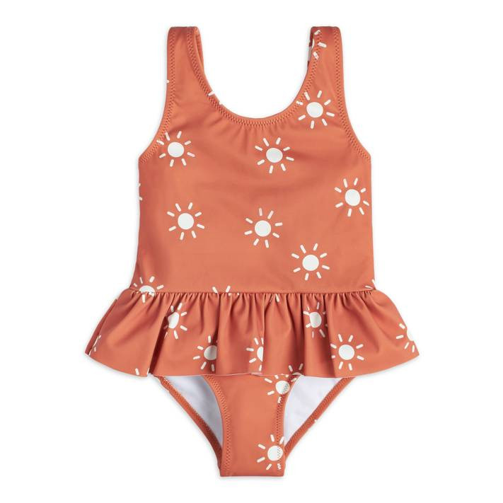 Modern Moments by Gerber Baby and Toddler Girl One-Piece Ruffle Swimsuit with UPF 50+, Sizes 12M-... | Walmart (US)