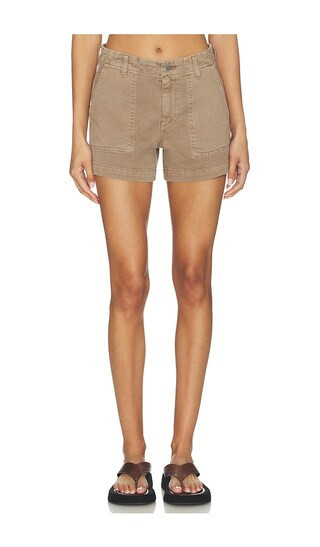 AG Jeans Analeigh Short in Taupe. - size 31 | Revolve Clothing (Global)