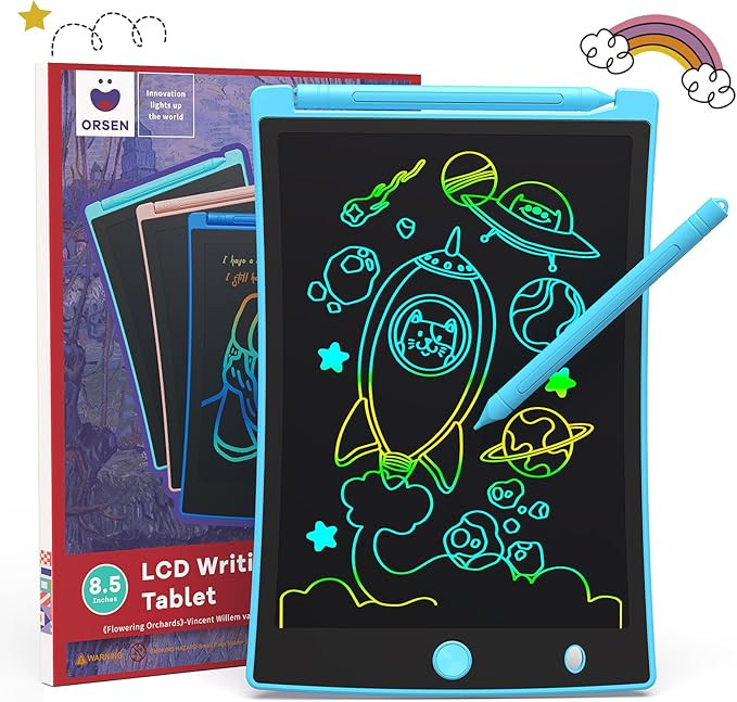 Orsen Colorful 8.5 Inch LCD Writing Tablet for Kids, Electronic Sketch Drawing Pad Doodle Board, ... | Amazon (US)