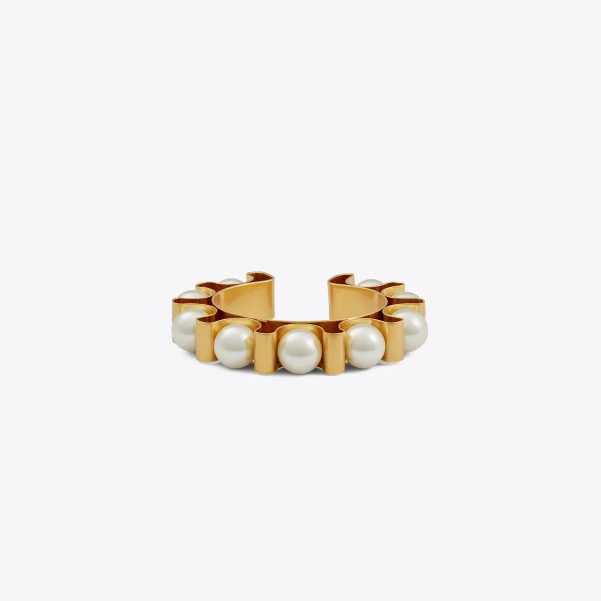 Fluted Pearl Cuff | Tory Burch (US)