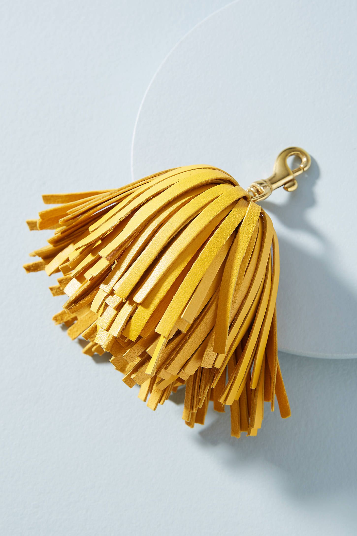 Leather Pom Keychain | Anthropologie (US)