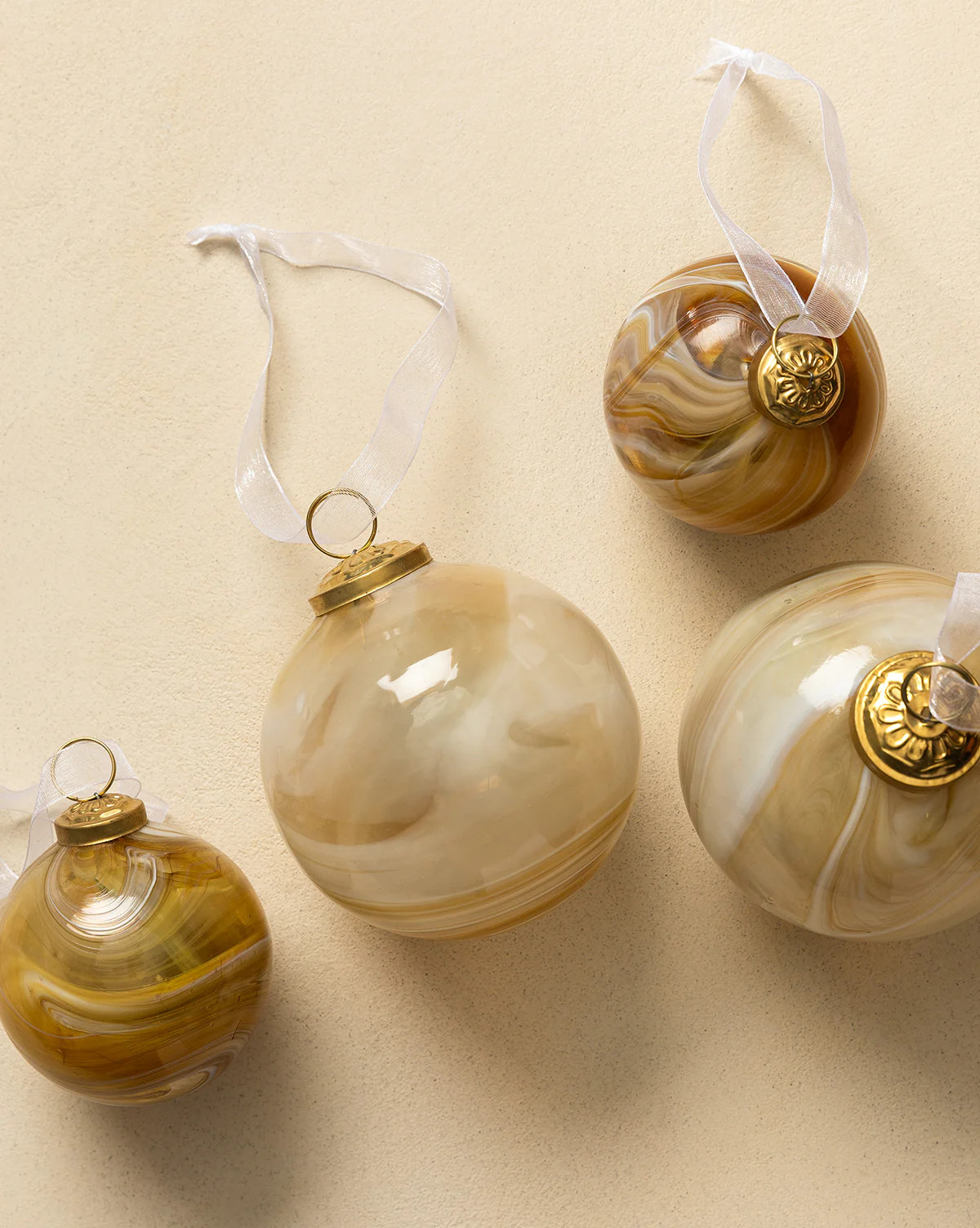 Claude Glass Bauble Ornaments (Set of 4) | McGee & Co. (US)