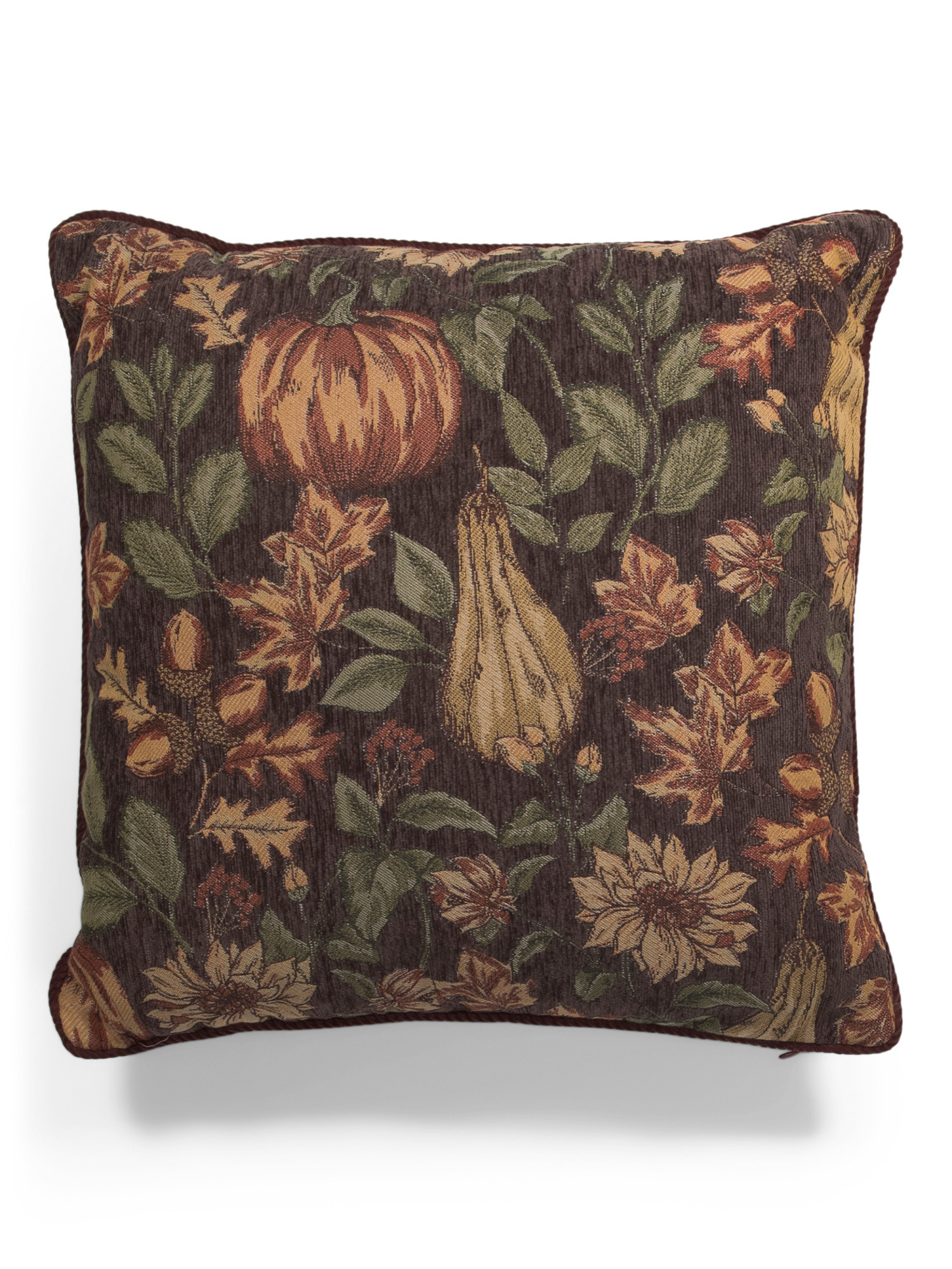 Made In Italy 20x20 Harvest Floral Tapestry Pillow | TJ Maxx