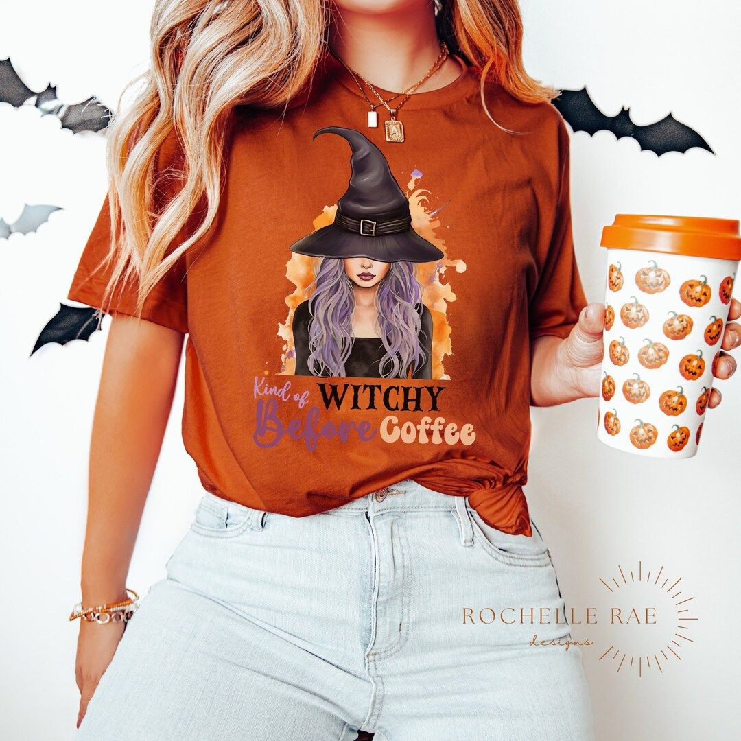 Funny Halloween Shirt Halloween Shirt Coffee Fall Shirt - Etsy | Etsy (US)