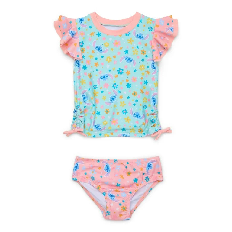 Character Toddler Girls Tankini Swimsuit, 2-Piece, Sizes 12M - 5T | Walmart (US)