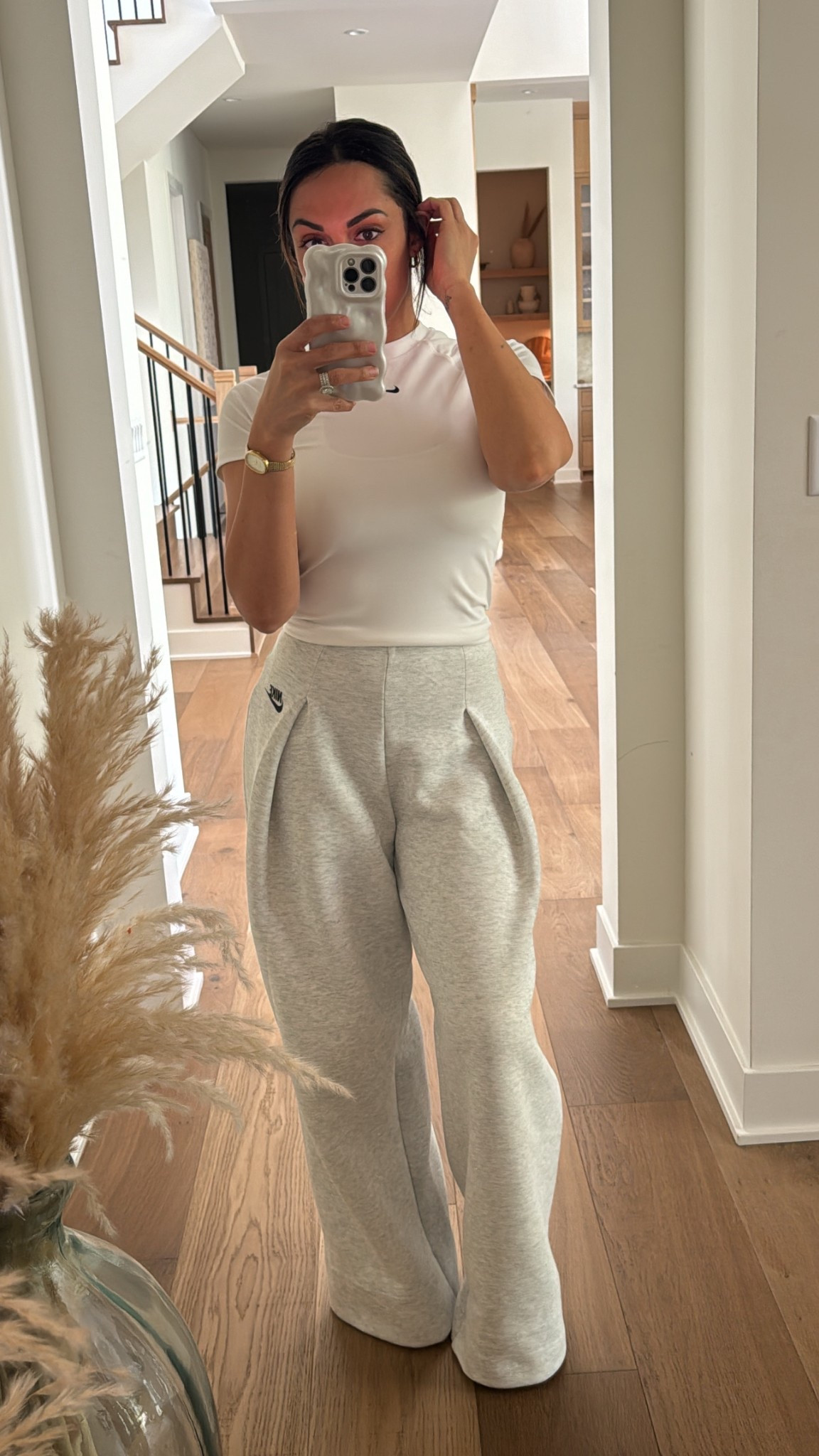 Baseball mom outfit. ⚾️ #widleg #nike #sweats 

#LTKSaleAlert #LTKStyleTip #LTKActive