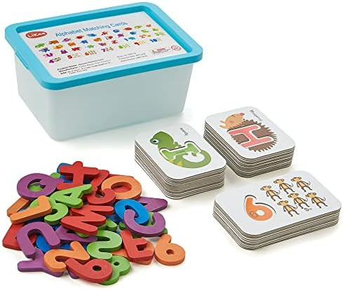 LIKEE Alphabet Number Flash Cards Wooden Letter Puzzle ABC Sight Words Match Games Animal Countin... | Amazon (US)