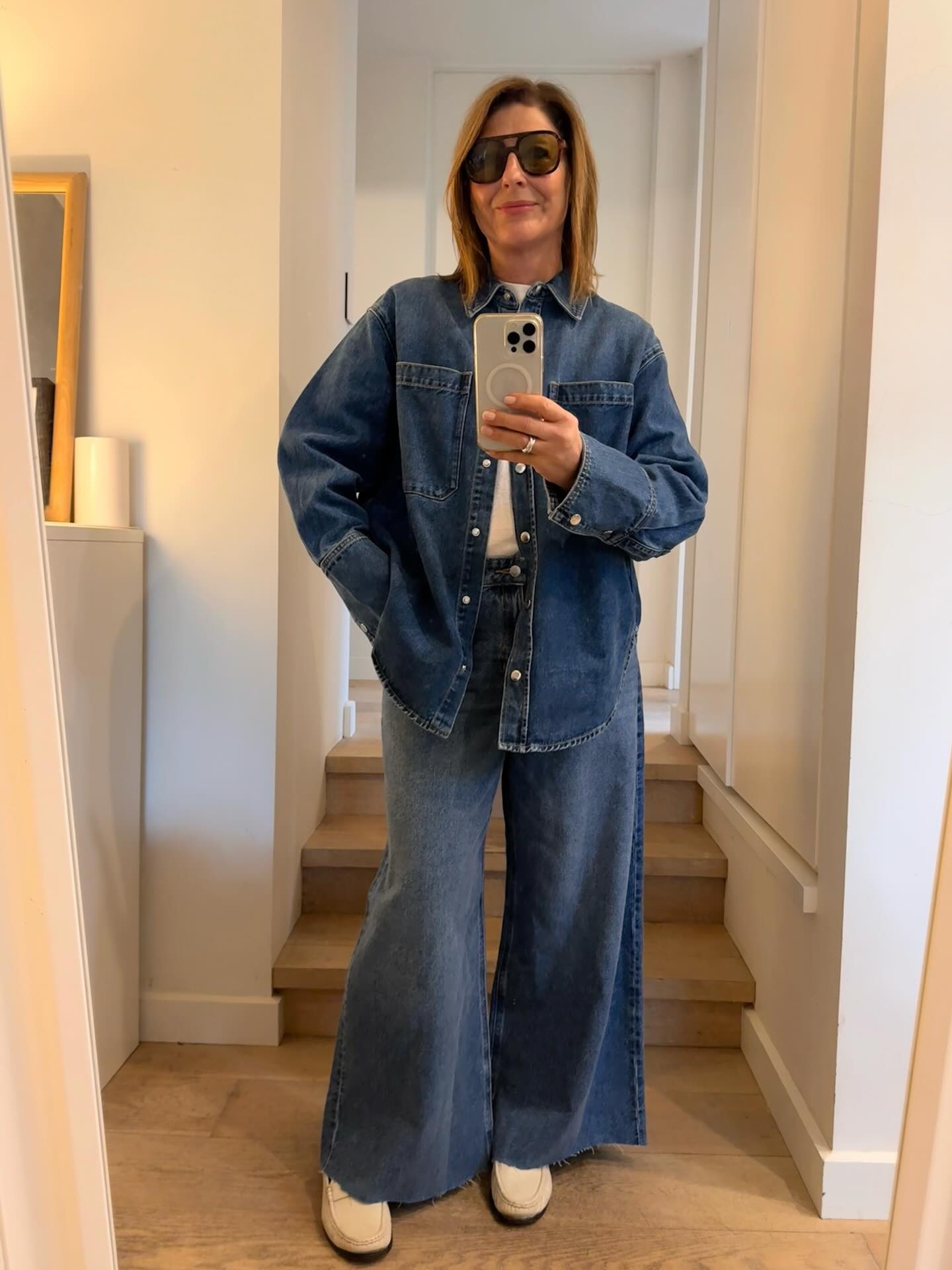 Double denim: it’s almost derigeur !
Toss on jeans & a shacket suddenly you’re wearing a matching set. Talk about easy.

For these inbetween seasons when you’re sick of your winter clothes but not yet grabbing summer pieces? Denim is perfect ! 

When you don’t want to look dressed up but still feel cool? Denim does the trick ! When you want to look low key & effortless? 
Denim head to toe !  When you want to add a little edge? 
Denim mixed back with classics !  When you can’t be bothered styling yourself? 
Grab denim. White loafers. A blazer. Duh.

To give you some outfit ideas ( I hope!) here’s a few ways I’ve been wearing denim from winter to spring - blue denim of course but I’m also loving also grey & black jeans too. 

Shop the look right here of the best denim pieces .

#LTKaustralia #LTKjeans #LTKstyletip