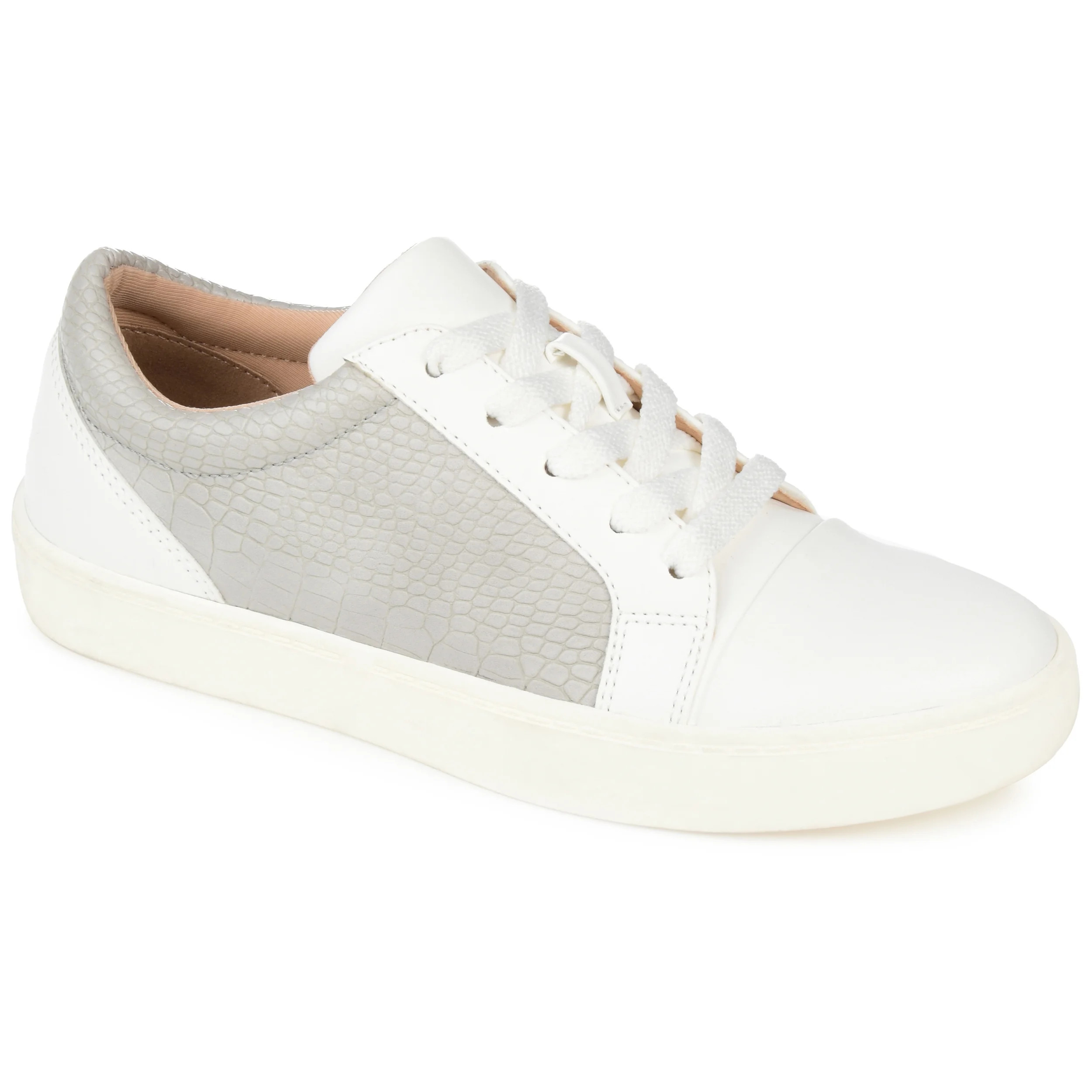 Journey & Crew Womens Tru Comfort Foam™ Wide Width Two-Tone Lace-Up Sneakers | Walmart (US)