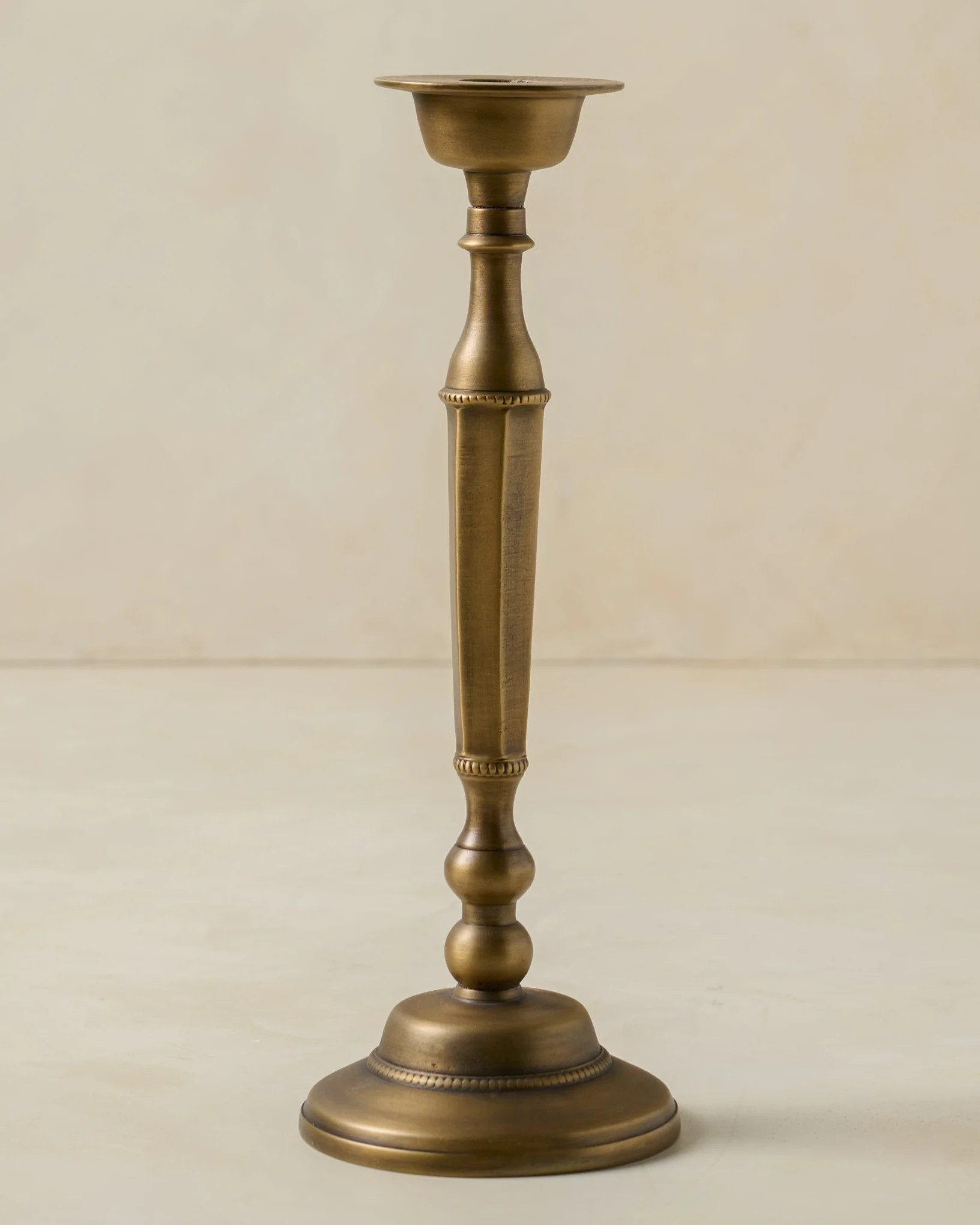 Anna Antique Brass Taper Holder | Magnolia