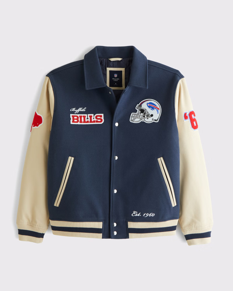 Buffalo Bills Varsity Bomber Jacket | Abercrombie & Fitch (US)