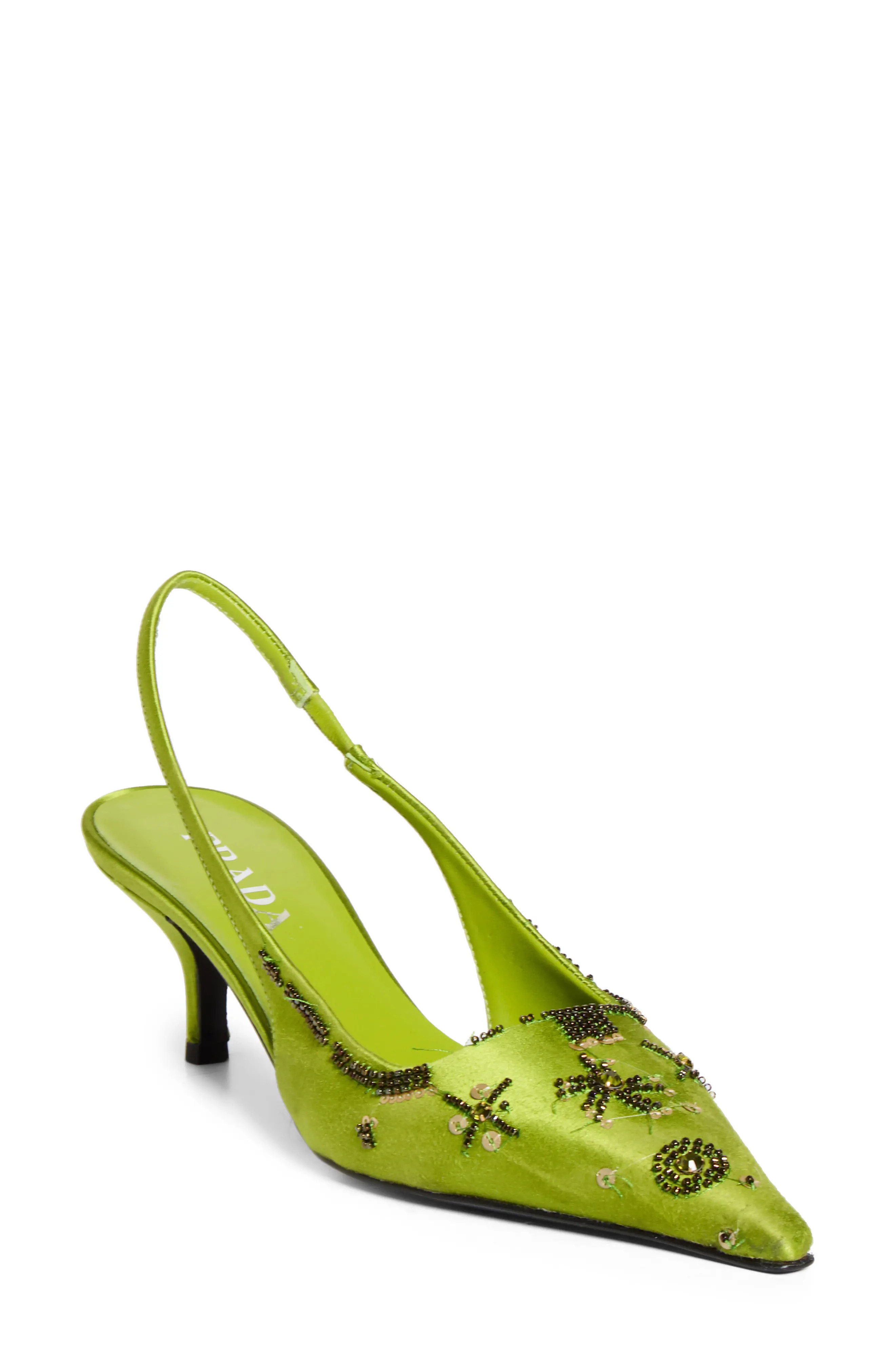 Prada Jewel Runway Slingback Pump (Women) | Nordstrom | Nordstrom