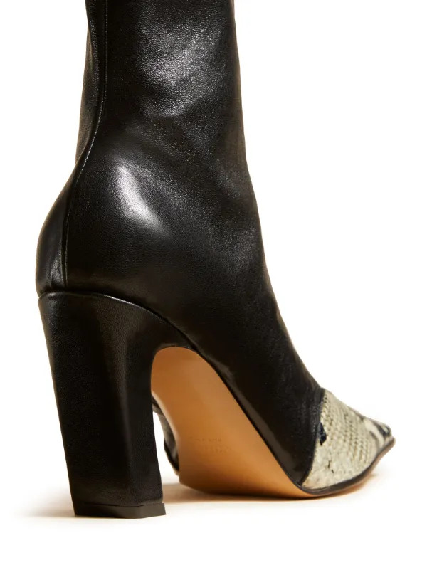 KHAITE The Dallas 85 Ankle Boots - Farfetch | Farfetch Global