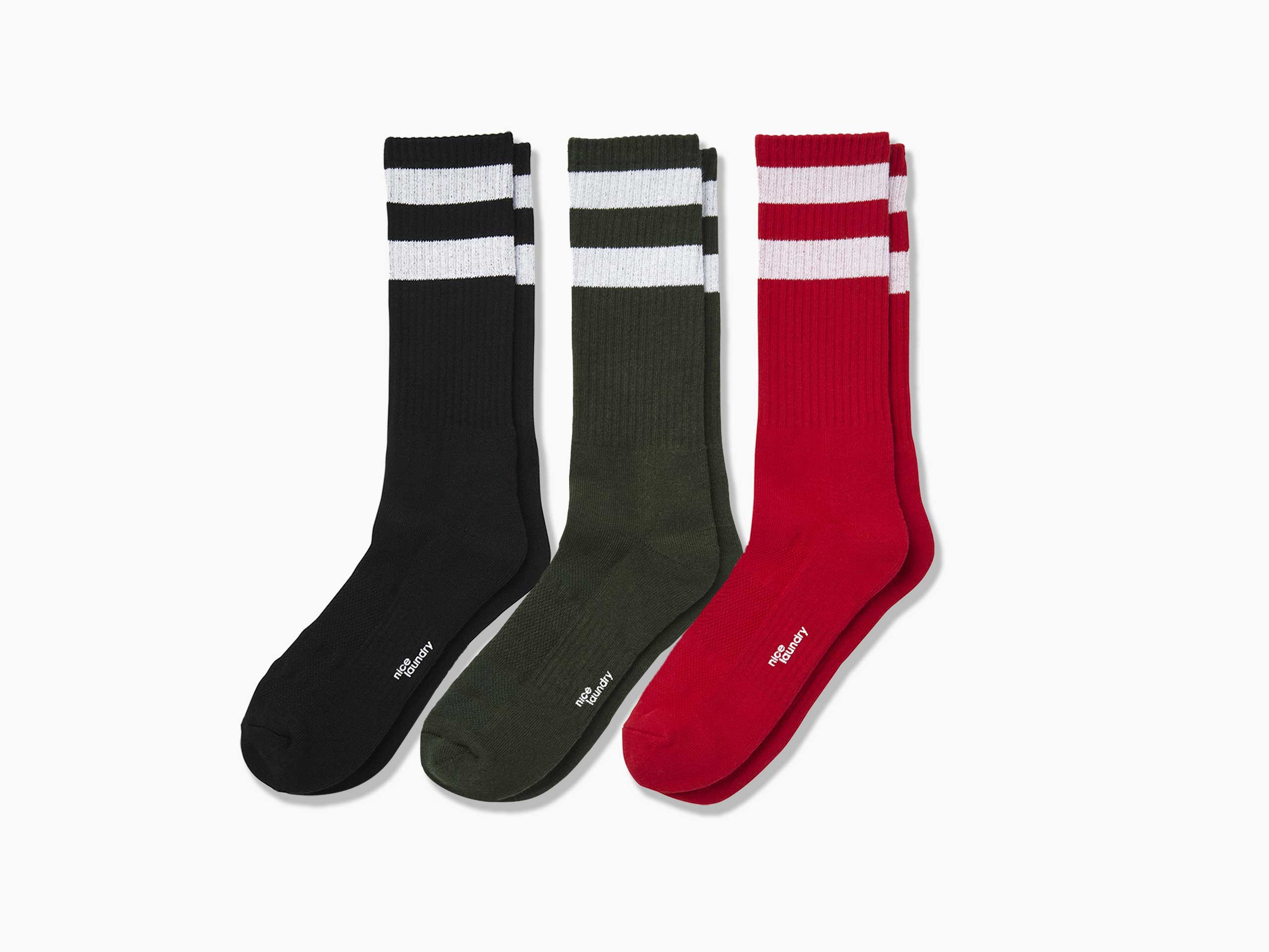 Tech Varsity Crew Socks | Nice Laundry | Nice Laundry