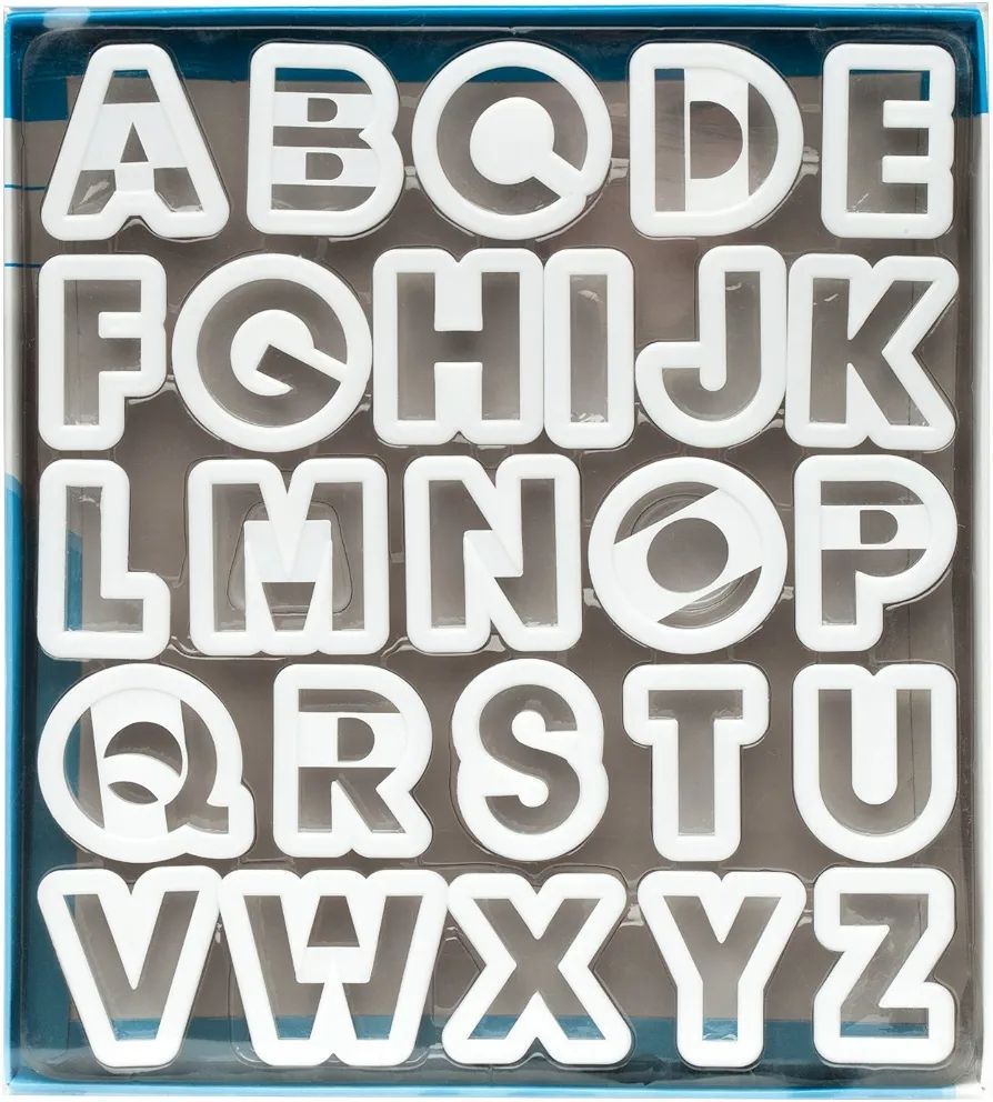 Ateco Alphabet Cookie Cutter Set,White 2-Inches | Amazon (US)