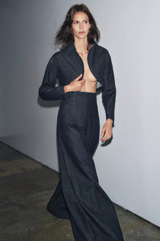 ZW COLLECTION DENIM BOLERO JACKET | Zara US
