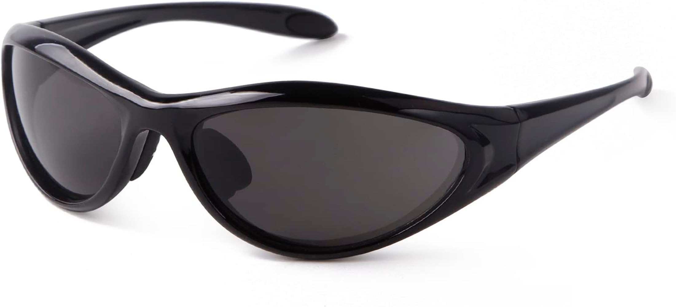 ADE WU Trendy Y2K Rave Sunglasses Fashion Stylish Wrap Around Sporty Sun Glasses Goggles | Amazon (US)