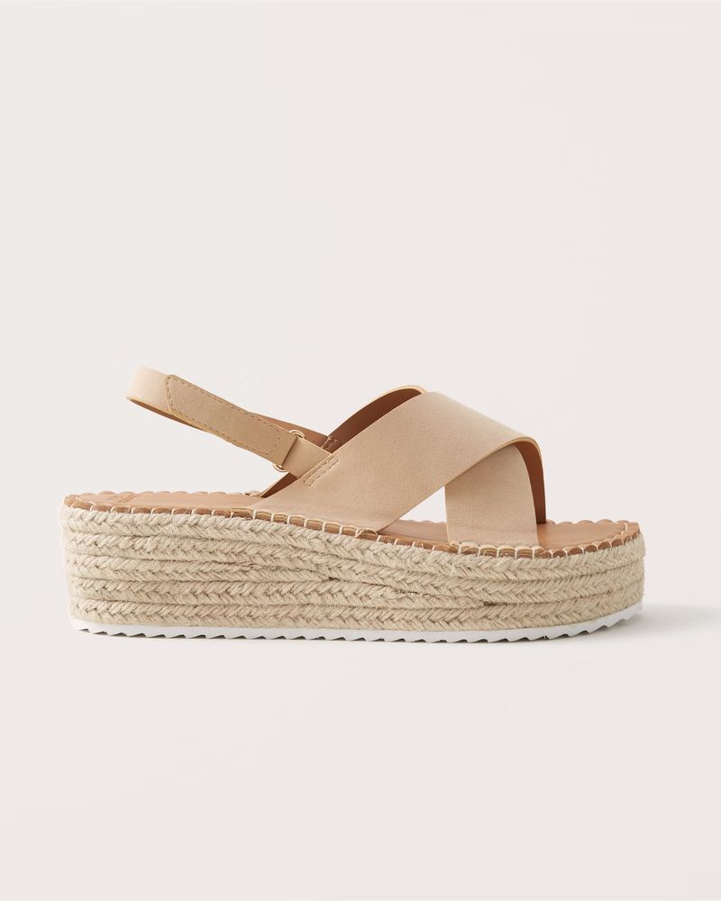 Espadrille Platform Sandals | Abercrombie & Fitch (US)