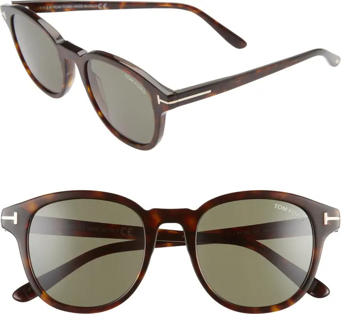 TOM FORD Jameson 52mm Round Sunglasses | Nordstrom | Nordstrom