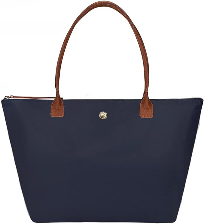 GM LIKKIE Shoulder Tote Bag for Women, Nylon Top-Handle Purse, Foldable Weekend Hobo Handbag | Amazon (US)