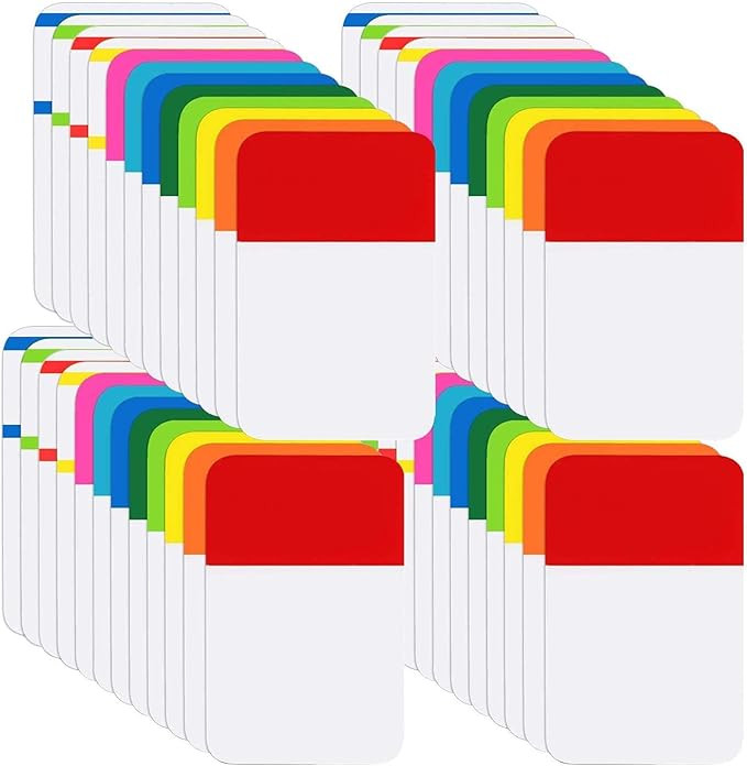 KIMCOME File Index Tabs 1 Inch Sticky Flags 960 Pcs, Colored Page Markers Self Adhesive, Repositi... | Amazon (US)