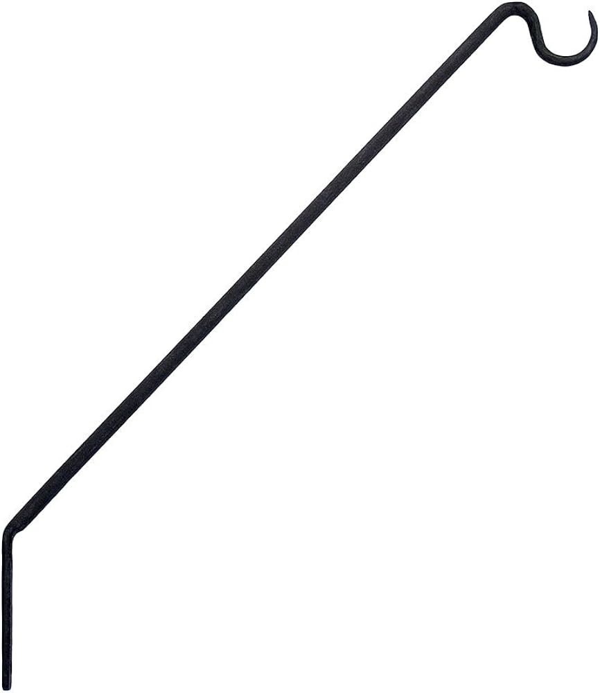 Achla Designs BGP-09, Angled Mount Bracket Shepherd's Pole, Black | Amazon (US)