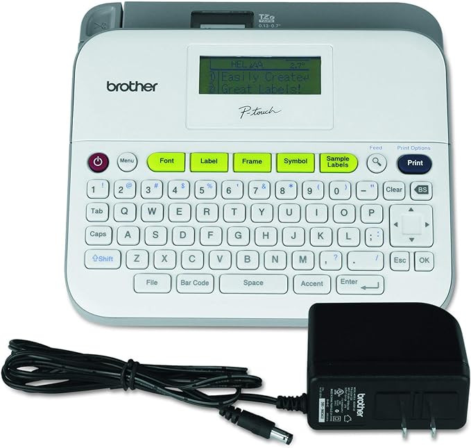 Brother P-Touch Label Maker, Versatile Easy-to-Use Labeler, PTD400AD, AC Adapter, QWERTY Keyboard... | Amazon (US)