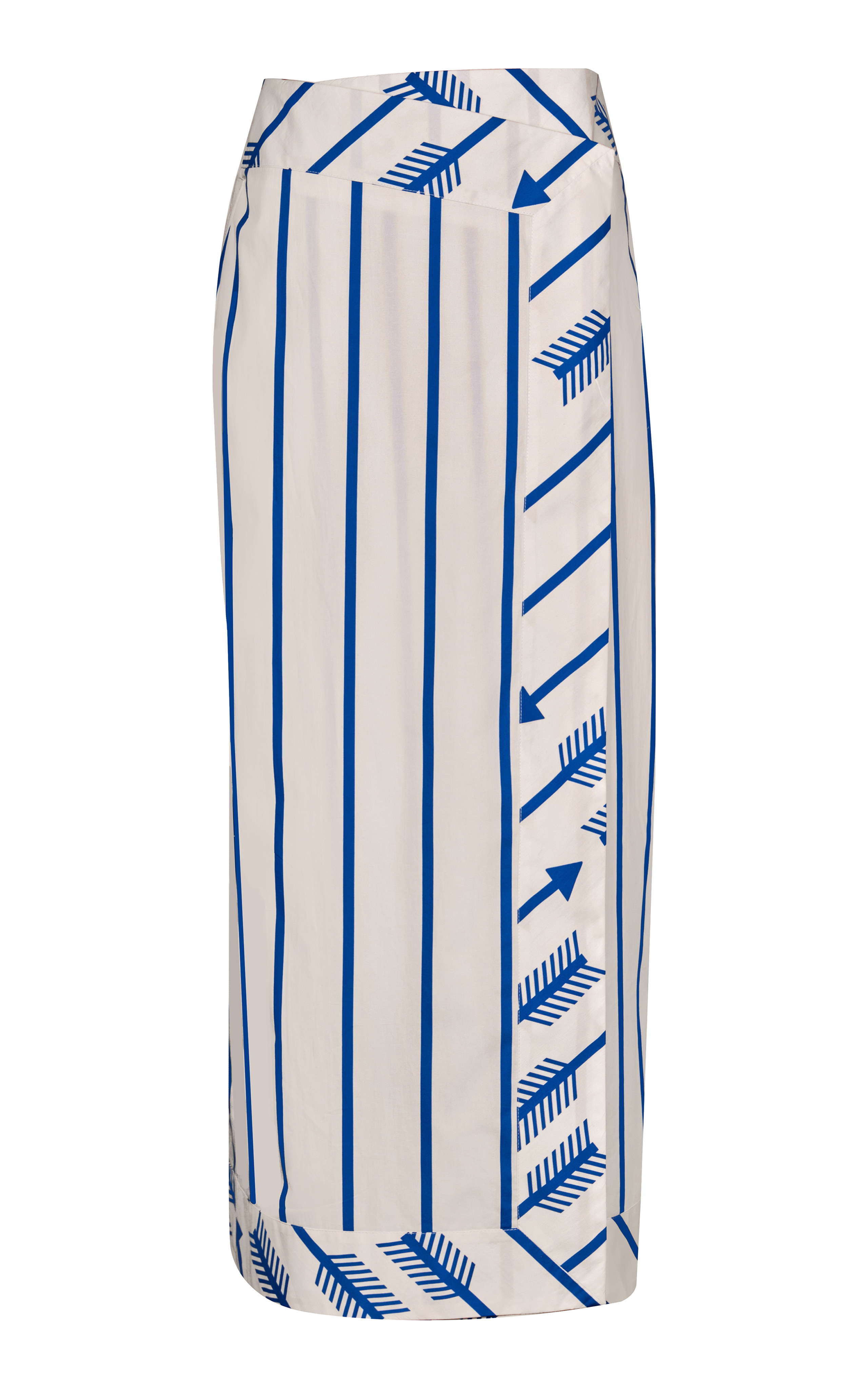 Mar De Cortes Wrapped Cotton Midi Skirt | Moda Operandi (Global)