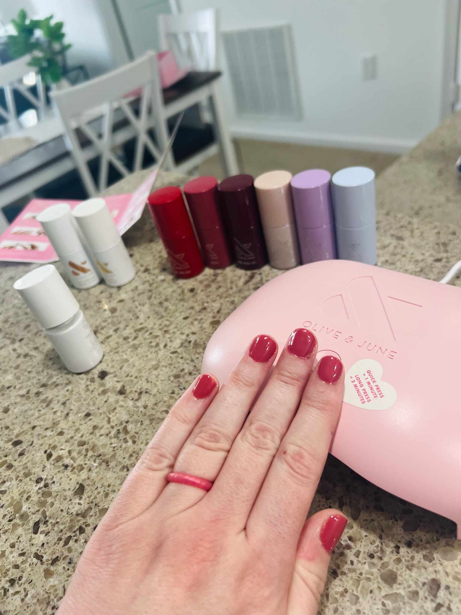 Testing out the Olive & June Gel System! 💅🏻 Comes with everything you need for a gel manicure at home! 

#LTKBeauty